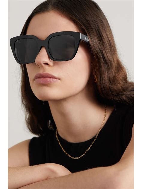 celine red frame sunglasses|oversized Celine sunglasses.